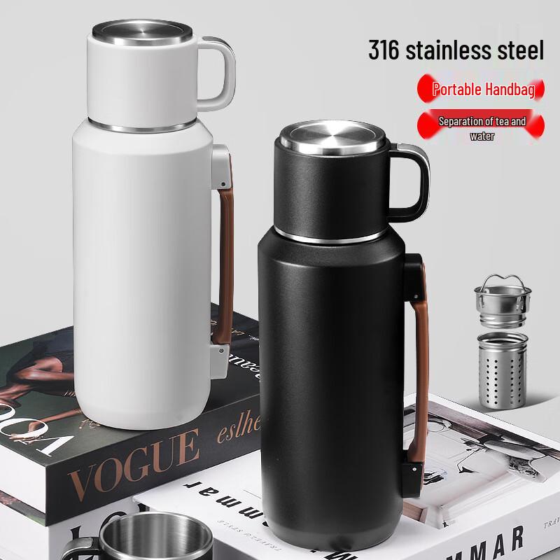 MRSIKEY Large Capacity 316 Stainless Steel Insulated Water Bottle