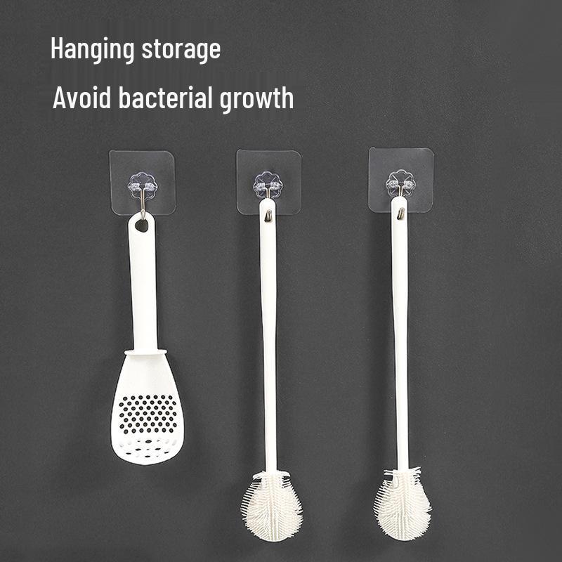 Silicone Long Handle Cup Brush - Ideal for Cleaning Insulated Cups & Baby Bottles, No Dead Corners.