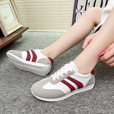 Damen Sportliche Atmungsaktive Vielseitige Ballerinas Frühling Herbst Neuer Stil Weiche Sohle Board Schuhe Freizeitschuhe Größe 36-43