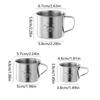 50/100/150ml 304 Stainless Steel Drinking Cup With Handle Durable Tumbler Anti Scalding Mini Cute Water Cup For Kids Drinkware