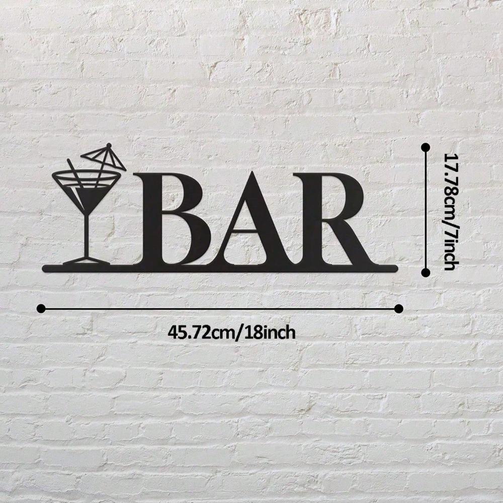 Black Metal Happy Hour Sign Vintage Pub Wall Decor for Home Bar Man Cave