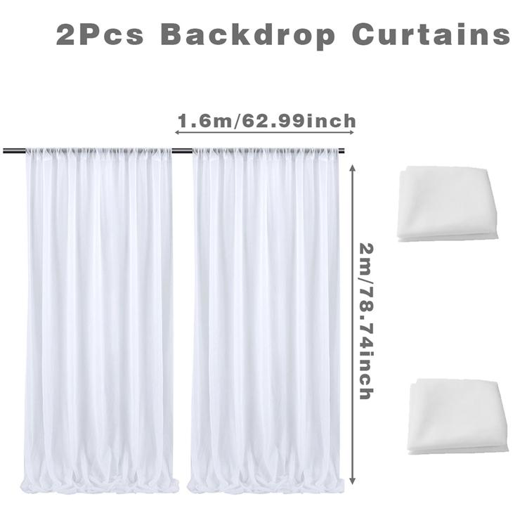 White Wedding Decoration Tulle Roll Crystal Organza Sheer Fabric For Wedding Birthday Party Backdrop Weeding Chair Sashes Decor