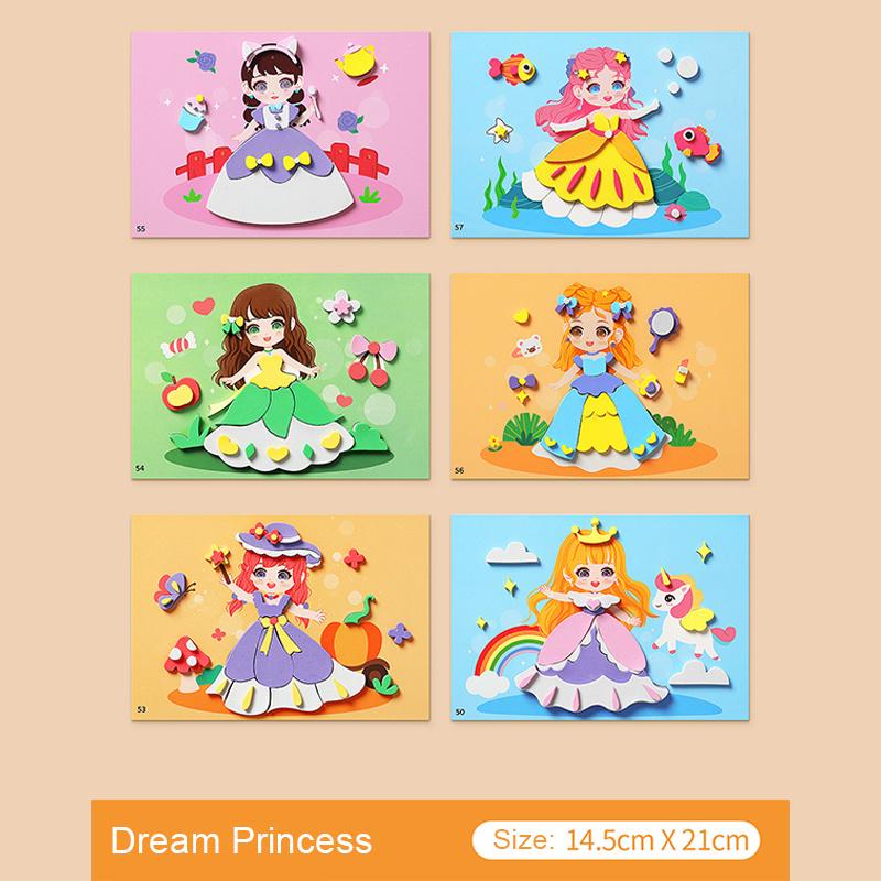 

Детский 3D пазл-наклейка Набор для рукоделия своими руками - Ранние развивающие когнитивные тренировочные игрушки для малышей 2-6 лет