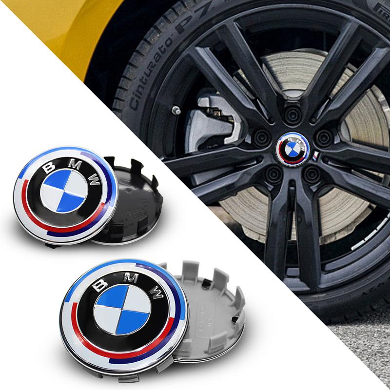 4pcs 56mm/68mm Car Logo Badge Wheel Hub Center Cover EmblemAccessories For BMW Edition M1 M2 M3 M4 M5 M6 X7M X2M X3M X4M X5M X6M