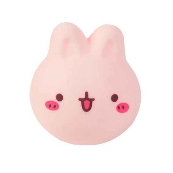 1/2Pcs Stress Relief Yolk Fidget Toy Cartoon Pig Bunny Watermelon Double-yolked Egg Squeeze Sensory Toy Hand Exercise Relaxation Stress Ball