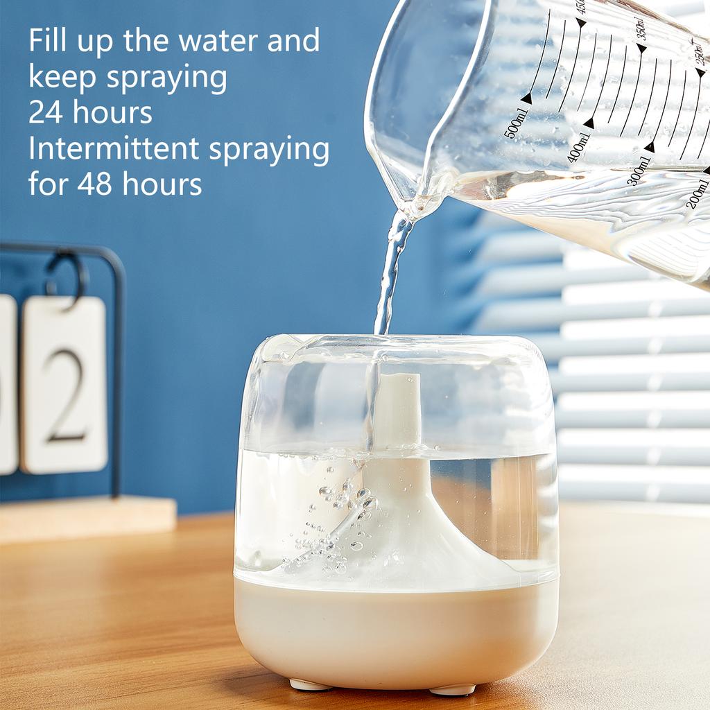 Nawilżacz powietrza 650ML Olejek eteryczny Dom Sypialnia Dyfuzor aromaterapii Z kolorowymi lampkami nocnymi Nawilżacz USB Przenośny nawilżacz