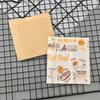 100PCS Non-stick Surface Non-stick Food Packaging Disposable Oil-proof Paper Bag  Pancake Packaging
