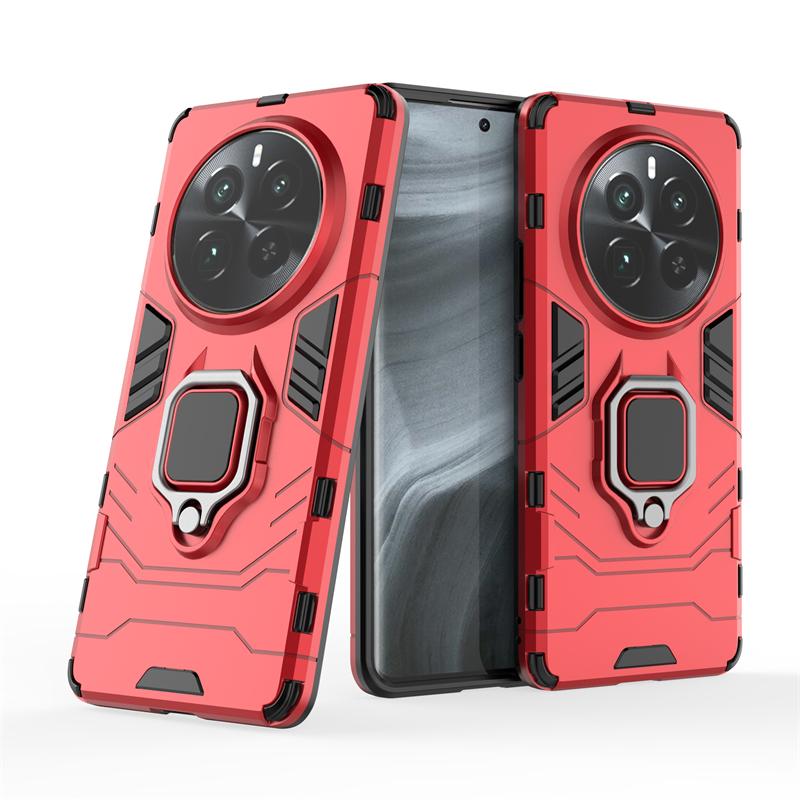 Phone Case For OPPO Realme 12X Cover Realme 12X Capas Shockproof Phone Bumper Holder Ring Magnetic Armor Case Realme 12X Fundas