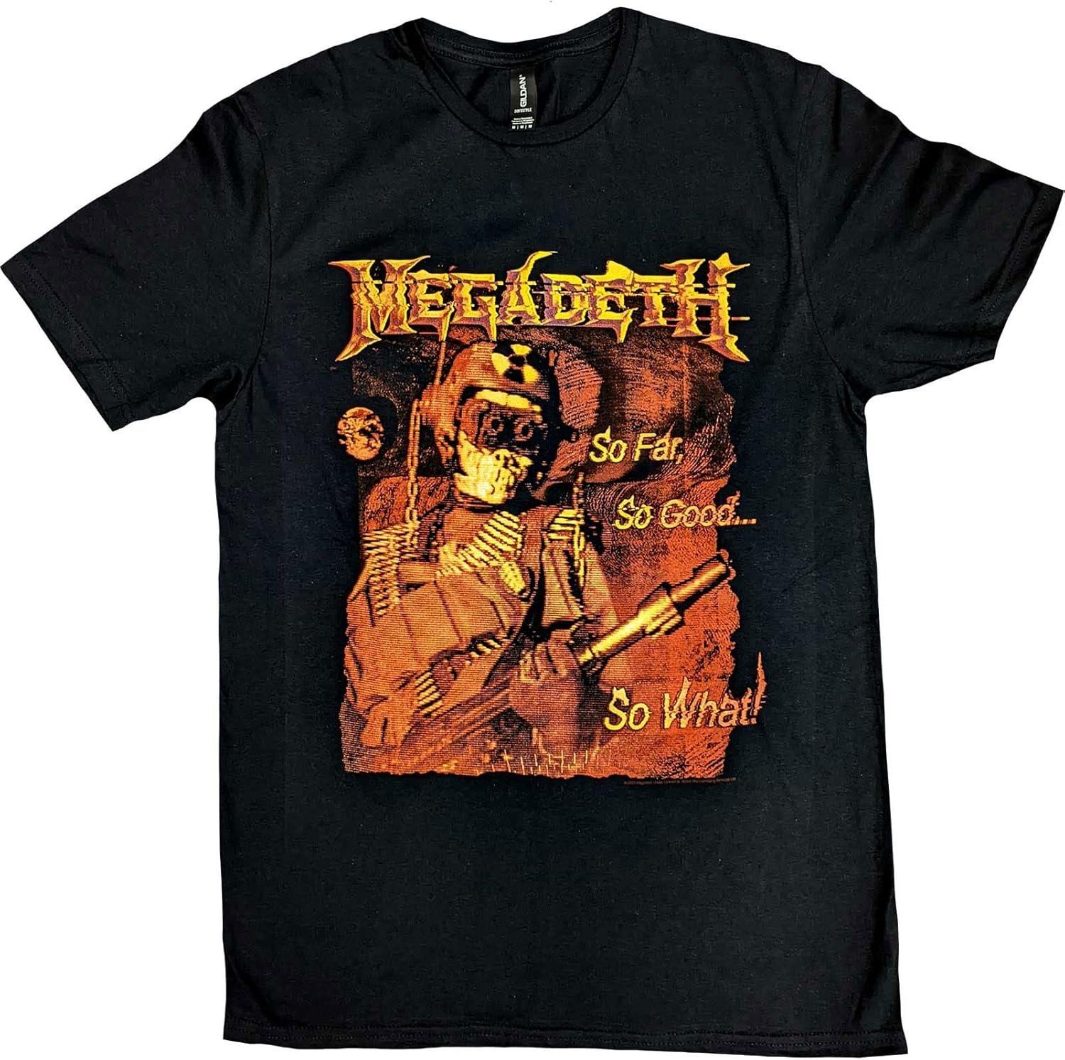 Megadeth T Shirt Sfsgsw Tonal Glitch Band Logo Official Mens Black Size L S