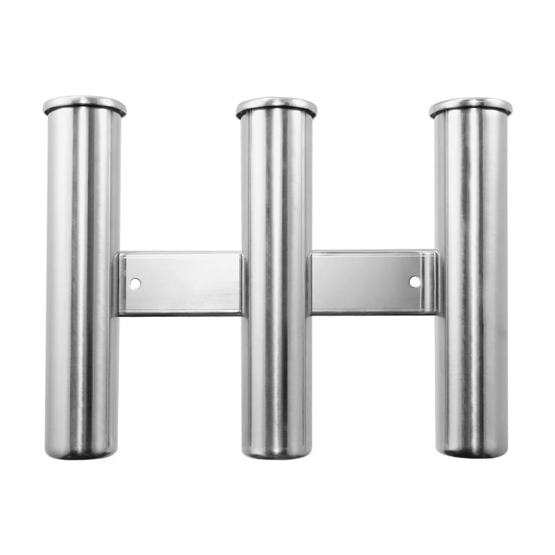 Multi Tube Fishing Rod Rack, 316 Stainless Steel Wall/Side Mounted Rod Holder Bracket Fishing Rod Pod Pole Holder 3 Tube . 3 Tube