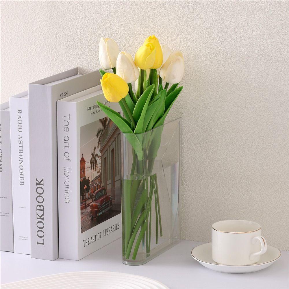 Decoration Desktop Decor Cultural Flavor Cultural Flavor New Clear Book Vase Book Vases Artistic