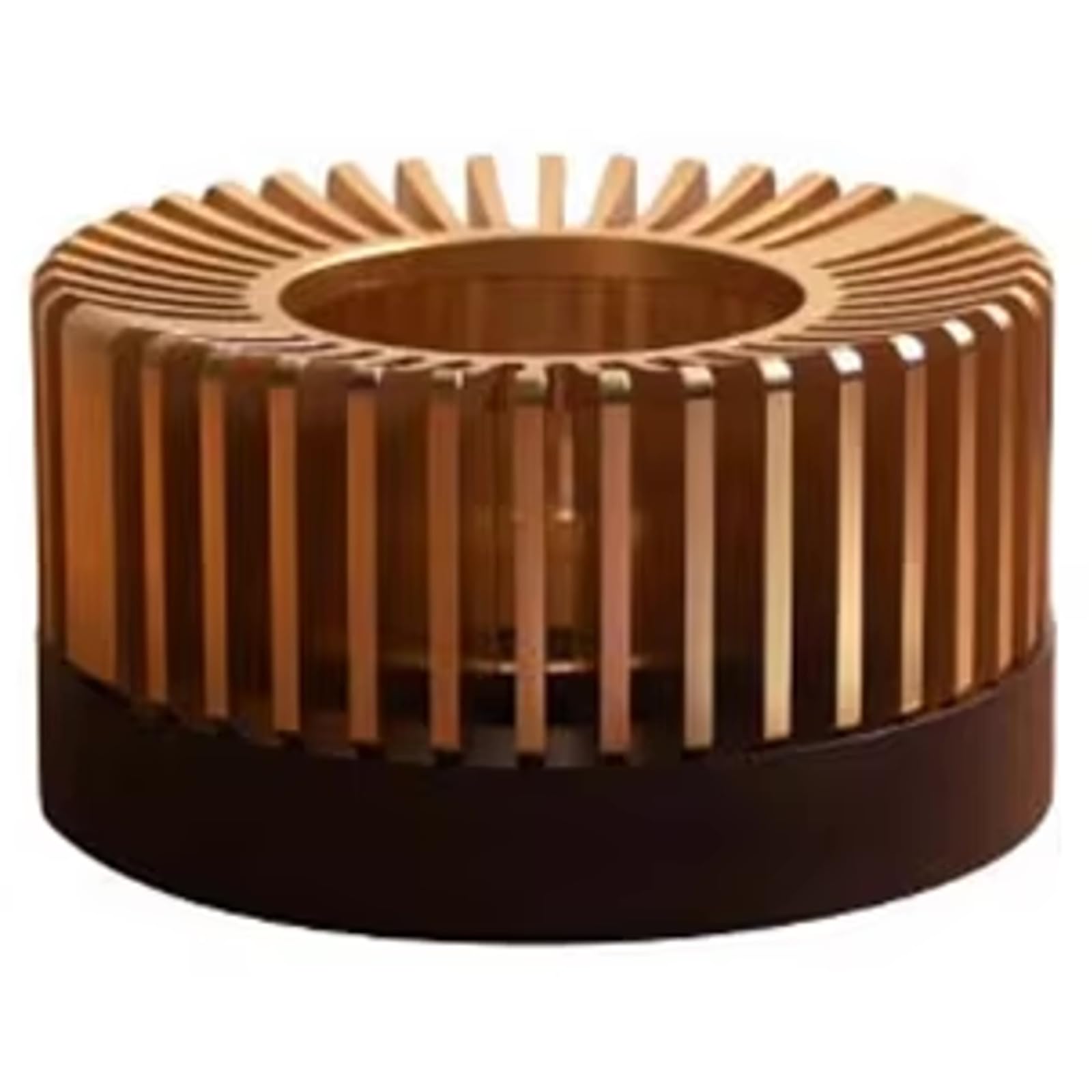

Lubonarie Teapot Warmer Aroma 110mm Candle Compatible No Small Pot, Diameter, (Brown, Saucer)