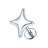 1Pc/5Pcs Titanium Star Ear Tragus Cartilage Helix Daith Piercing Lip Stud Earrings for Women Internal Thread Body Piercing 16G