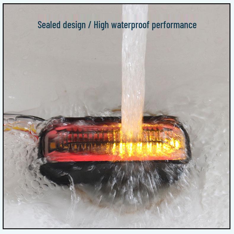48V-72V Electric Motorcycle LED Flowing Turn Signal Tail Light