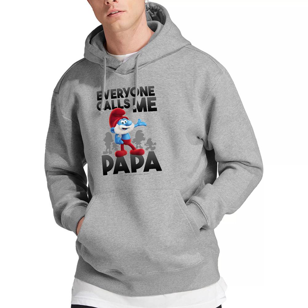 The Smurfs Unisex Adult Call Me Papa Smurf Heather Hoodie