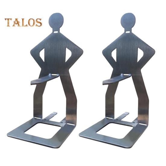 1/2Pcs Stainless Steel BBQ Sausage Rack Holder Reusable Funny Metal Fork for Grilling BBQ Grill Tool Outdoor Picnic Camping