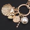 Women Pearl Starfish Accessories Key Ring Starfish Keychain Keychain Bag Pendant Decor Gifts