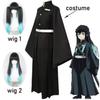 Anime Kimetsu No Yaiba Tokitou Muichirou Cosplay Kostuums Kisatsutai Uniform Pruik Halloween Kostuum Volwassen Kinderen