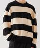 TRIP LE SENS Hairy Stripe Knit_Blue Green