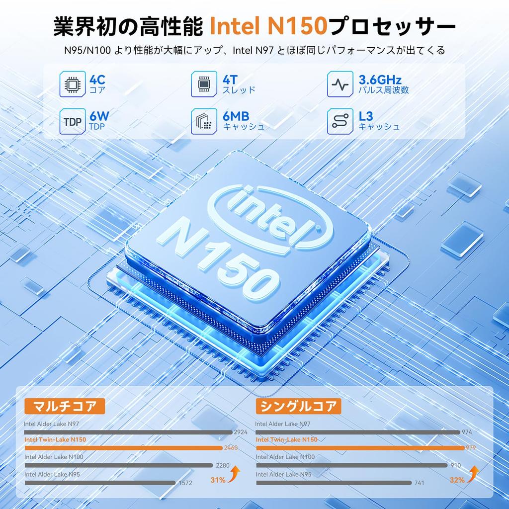 Mini pc n150 2025'in ilk görünümü Yeni mini pc Güçlü çalışmaya kadar En son 12. nesil Twin Lake n150 Mini pc 8GB SSD Küçük pc Yüksek hız