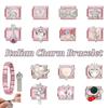 Cute Bow Knot Heart Moon Butterfly Star Candy Flower Italian Charm Links Fit 9MM Stainless Steel Bracelet Girls' DIY Making Gift