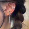 Süße ästhetische Kristall Ohr Manschette Schmetterling Clip auf Ohrringe Y2k koreanische Mode gefälschte Piercing Earing Fee Grunge Zubehör