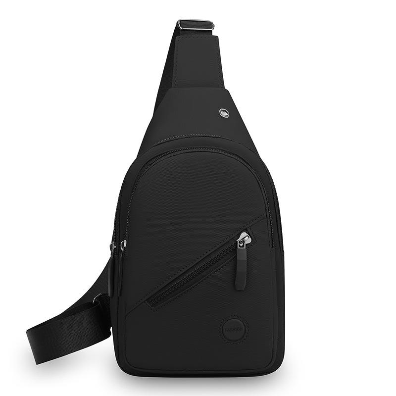 Mens Crossbody Sling Bag AntiTheft Chest Pack Water Resistant Shoulder Messenger for Cycling School Hiking Black