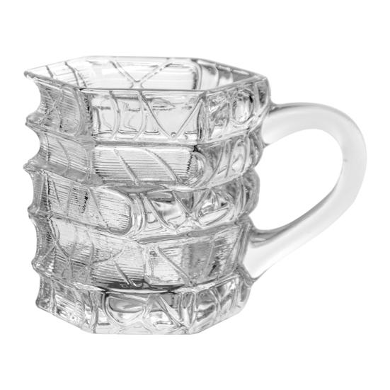 Book-Themed Glass Mug Painted Vintage Book Mug 200ml Heat-Resistant Stacked Book Librarian Gift Safe