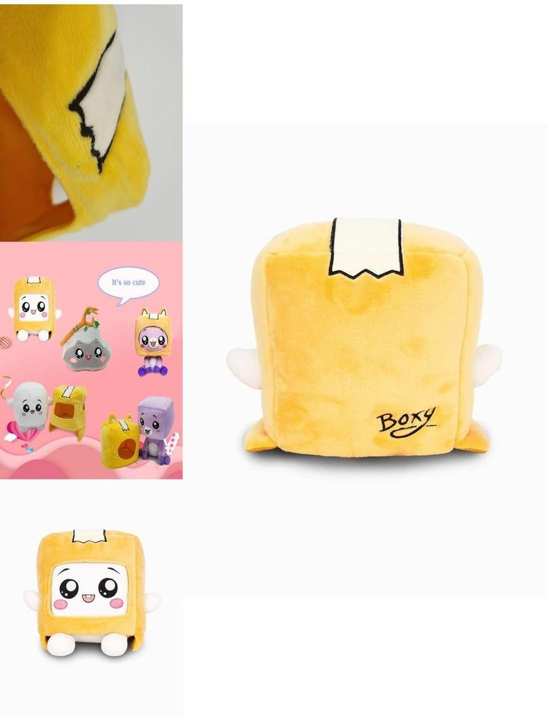 Lankybox Plush Toys Boxy Foxy Rocky Soft Stuffed Dolls Perfect For Kids!