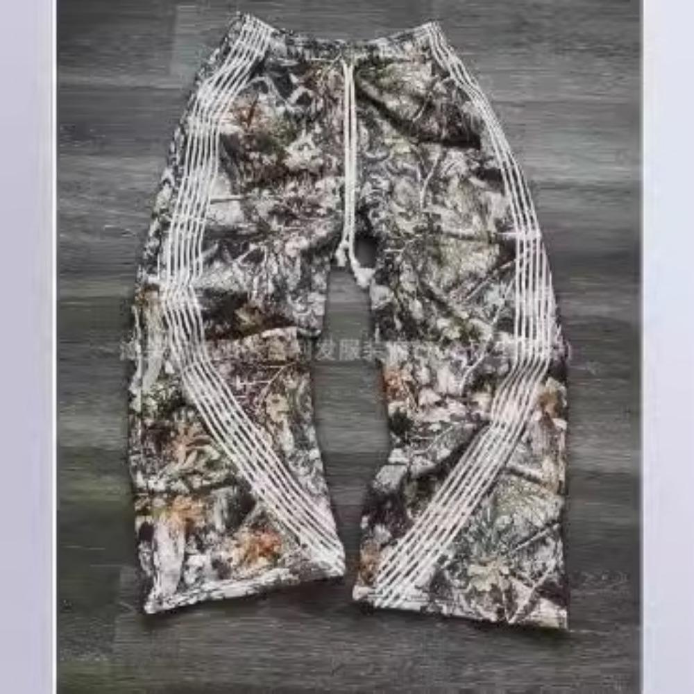 Streetwear Damen Y2K Hose Gothic Hip Hop Retro Camo Grafik Baggy Casual Hose Damen Herren Jogginghose mit Gummibund