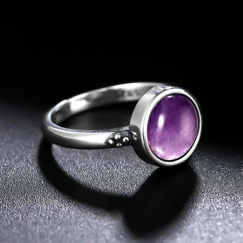Anello in Occhio di Tigre Naturale Gioielli per Donna Argento Sterling 925 Elegante Anniversario Fidanzamento Matrimonio Regali Ametista