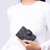 Coach Corner Zip Classic Fashion Monogram Corner Zip PVC Wristlet Clutch Mahjong Wallet Women clutch Charcoal C0082-SVDK6