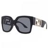 Versace Dark Grey Butterfly Ladies Sunglasses 59