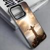 Christian Religious Jesus Phone Case For iPhone 17,16,15,14,13,12,11 Plus,Pro Max,Colored Silver Phone Case