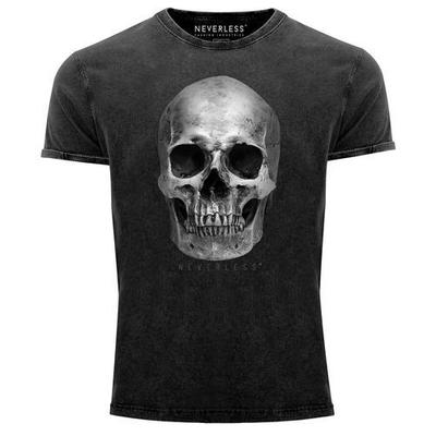 Vintage Skull Skull Skull Print Print Fashion Unisex T-Shirt