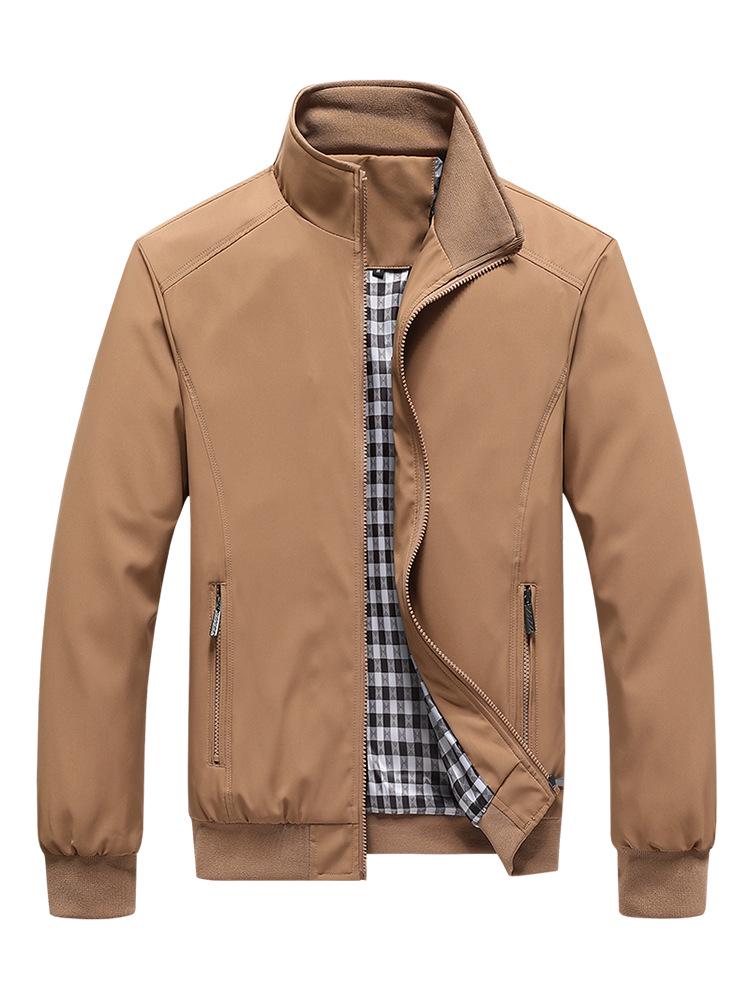 Men's Plus Size Casual Windbreaker Jacket - Spring & Autumn Coat