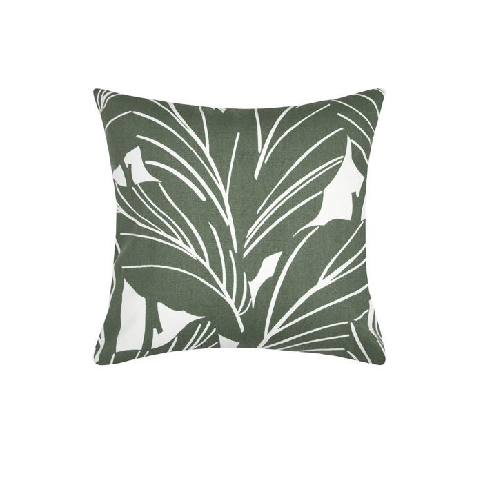 Housse de coussin - Sago - 40 x 40 cm - Vert tropical - Fermeture à glissière
