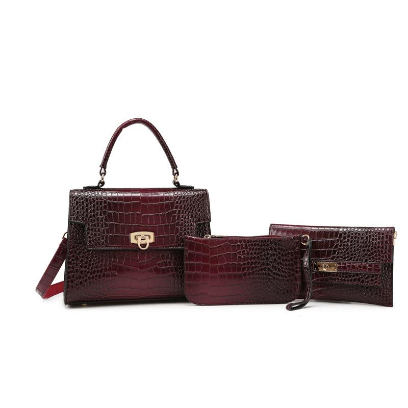 Women's bag new retro mother and child bag shoulder messenger bag women's handbag multi-piece set