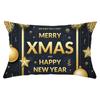 New Black Gold Series Christmas Peach Skin Print Waist Pillow Cover Home Accessories Cushion Cover Sofa Cushion Cover