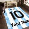 Custom Name Number 10 Football Rug - Decorative Non-slip Carpet With YourName For Bedroom Or Office Perfect Gift For Family And Friends