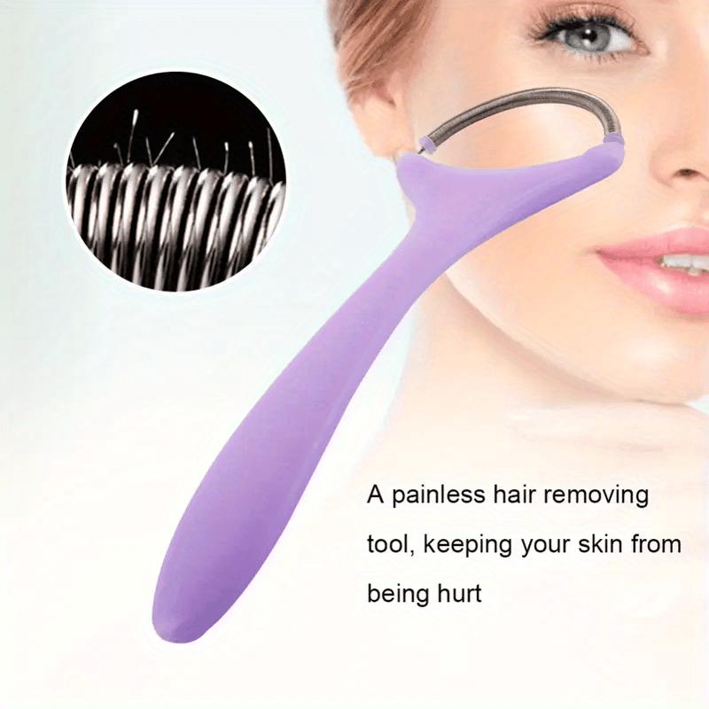 1pc Blue or Purple Portable Facial Hair Remover - Fragrance-Free, Hypoallergenic, High-Quality, No Power Needed for Forehead