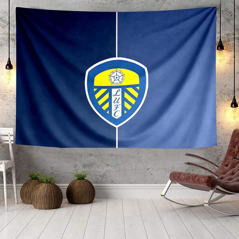 1PC Leeds United Crest Design Tapestry Hanging for Bedroom,Livingroom, Playroom,Decor Art Room Wall Tapestry Holiday and Birthday Gifts