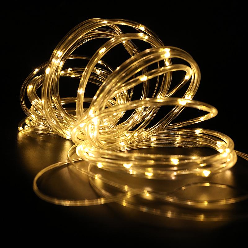 Wasserdichte Outdoor Bunte Kupfer Solar Lichterkette Röhrenlichter