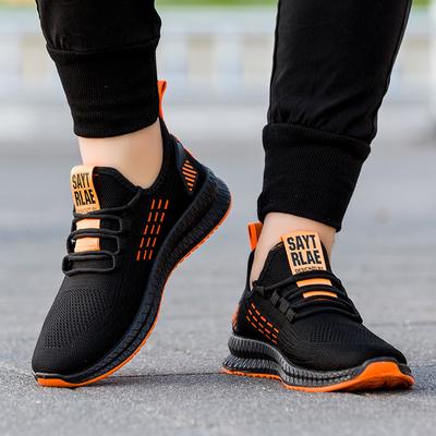 Men Shoes Casual Sports Shoes Light Weight Running Shoes Fly Woven Driving Shoes Breathable Sneakers