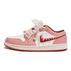 Jordan Air Jordan 1 Walking Planet, Peach Silk Sweet Dream Abrasion Resistant Low top Vintage Basketball Shoes Women's FJ3465-160(Team1492-)