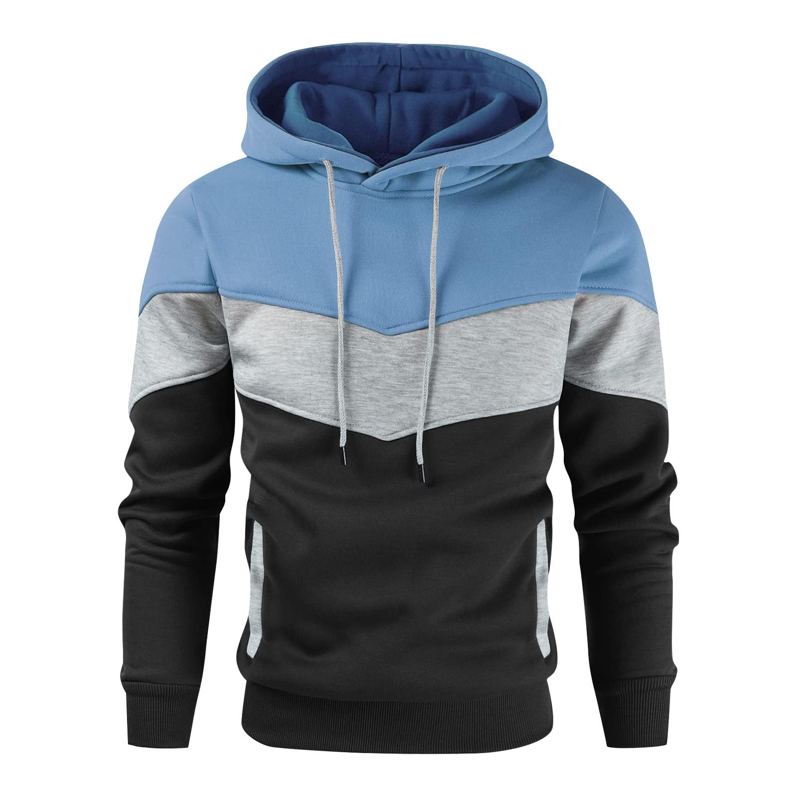 

Спортивный костюм с капюшоном, унисекс, одежда для бега, пуловер с длинными рукавами, толстовка с капюшоном XXXXL небесно-голубой