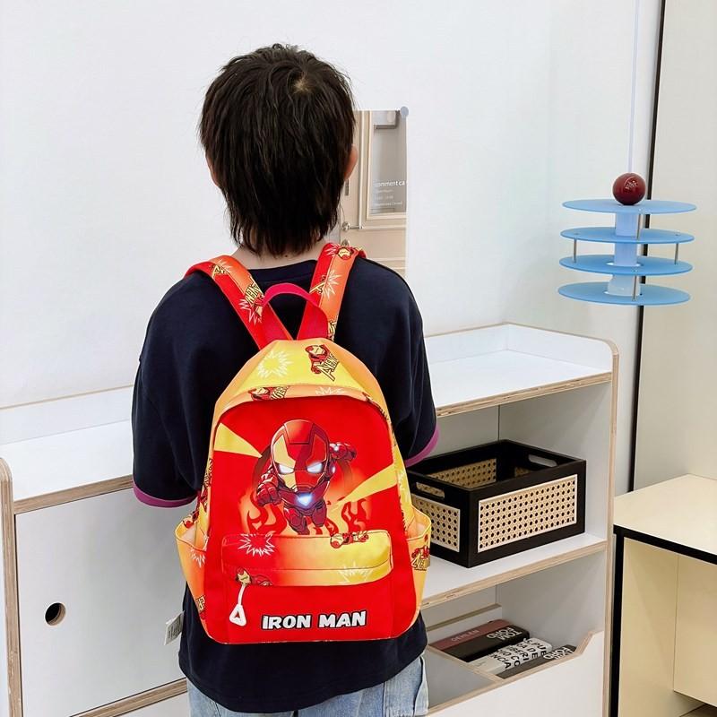 Captain Pattern America Kids School Backpack For Early Education