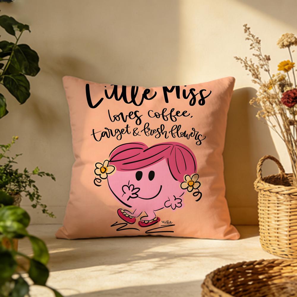 Popular MMrMen and Little Missinging Cushion Cover Versatile DoubleSided Pillow Case Fit for Sofa Bed Car Daily Decor