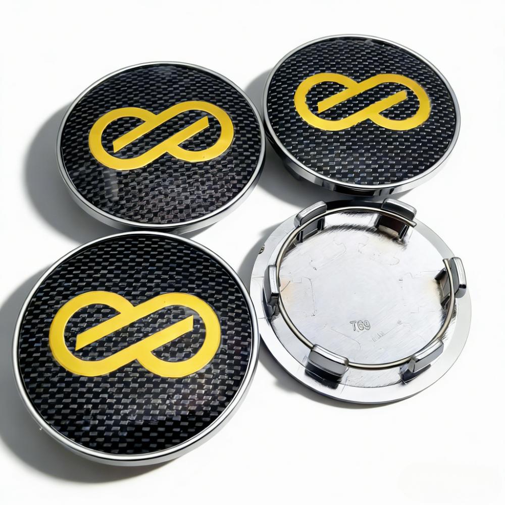 4pcs JDM ENKEI Logo Emblem Car Wheel Center Caps 69MM Clips 56MM Wheels Hub Dust Cap Rim Hubcaps Dustproot Cover Car Accessories
