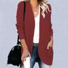 Open Front Cardigan Women Long Sleeve Soft Knit Sweater Casual Loose Pocket Outerwear